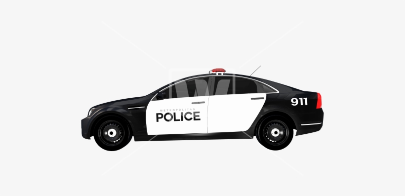 Side View Police Car - Police Car Png, transparent png #636787