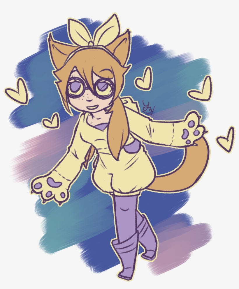 Rei ) Was In The Mood To Draw Something Cute, For The - Cartoon, transparent png #636889