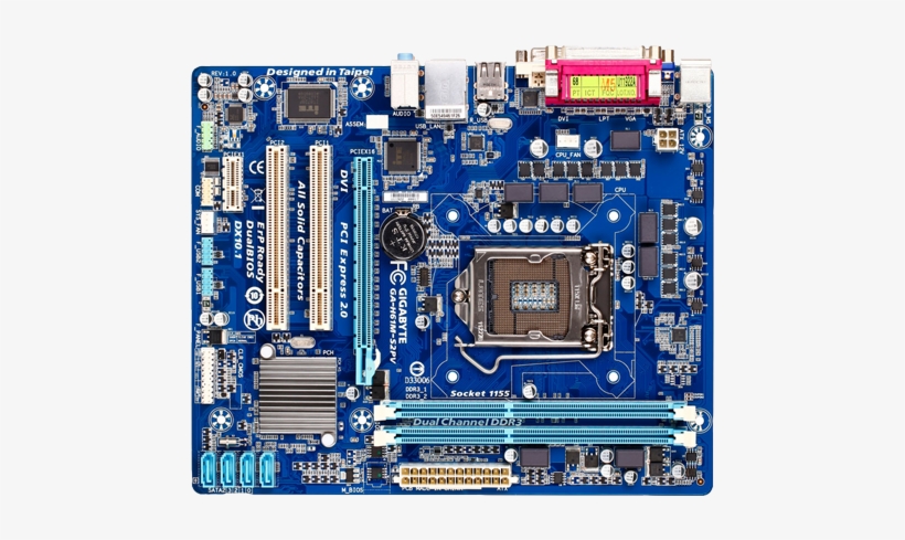 H61m-s2pv Micro Atx Motherboard - Gigabyte H61m-s2pv Motherboard - Socket 1155, transparent png #636959