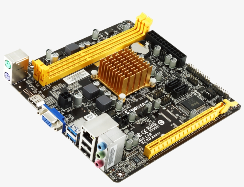 A68n-2100 Amd Cpu Onboard Gaming Motherboard - Biostar A68n-2100 Motherboard, transparent png #637177