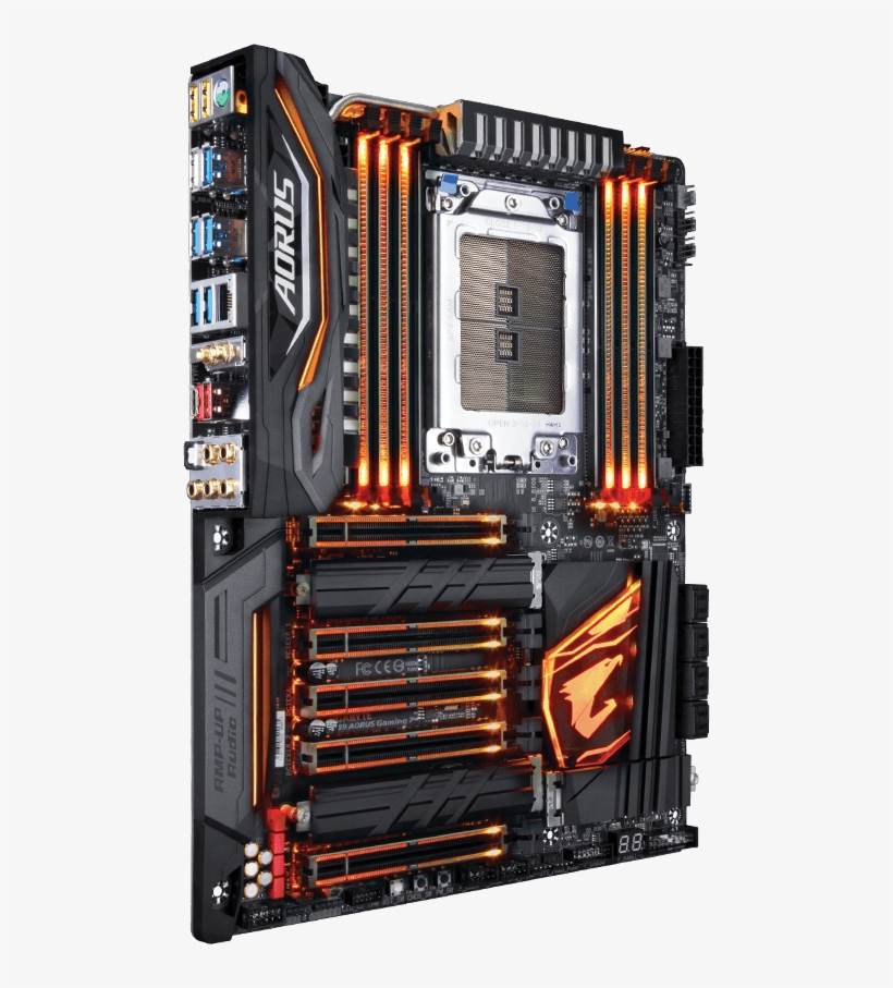 The Motherboard Has A Solid Power Delivery System Which - Gigabyte X399 Aorus Gaming 7, transparent png #637406