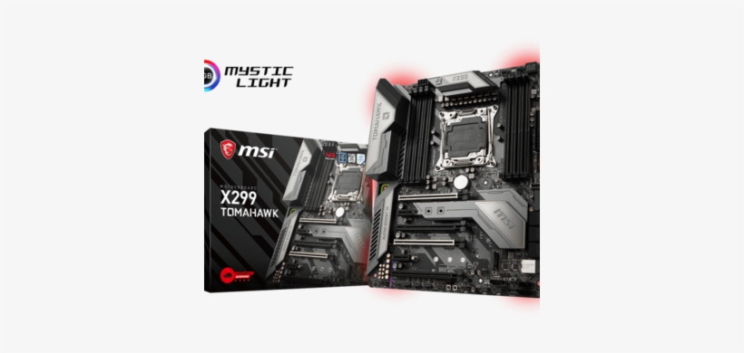 Msi X299 Tomahawk - Msi X299 Tomahawk Ac Atx Motherboard - Lga2066 Socket, transparent png #637486