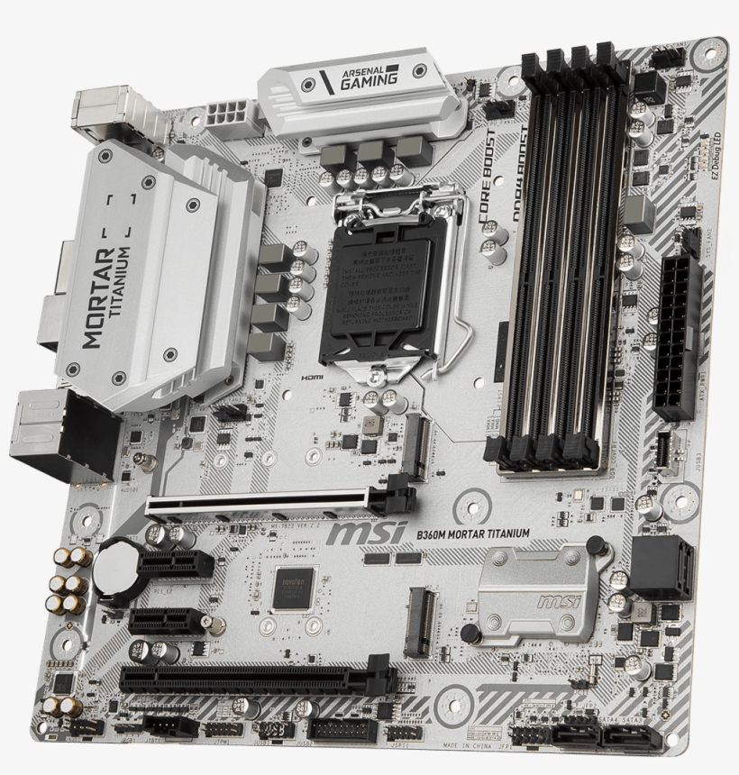 Msi, The World-leading Gaming Motherboard Brand, Has - Msi B360m Mortar Titanium, transparent png #637661