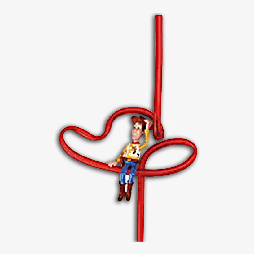 Toy Story Woody Toy Sipper Straw Disney Silly Straws - Sheriff Woody, transparent png #637783
