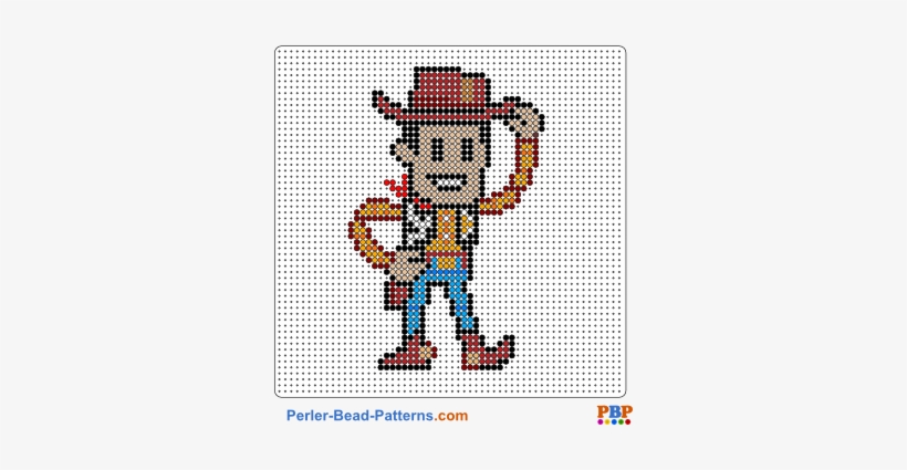 Perler Bead Pattern Woody-toy Story - Perler Beads Toy Story, transparent png #637802