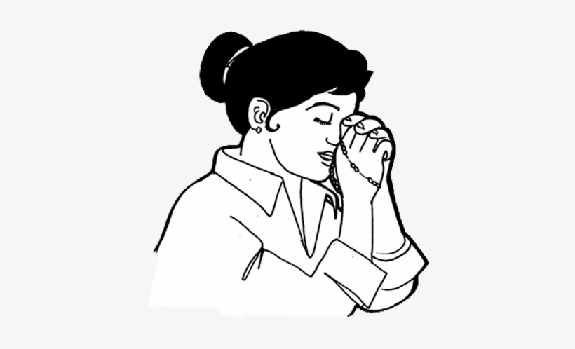 Filename - - Praying Woman Cartoons Transparent, transparent png #637988