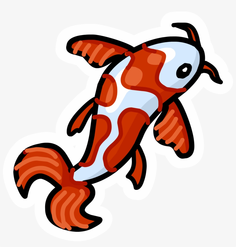 Koi Fish Pin - Club Penguin Pins, transparent png #639187