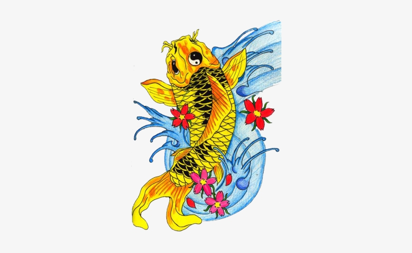 Fish Tattoos Free Png - Koi Fish Tattoo Transparent - Free Transparent PNG Download - PNGkey