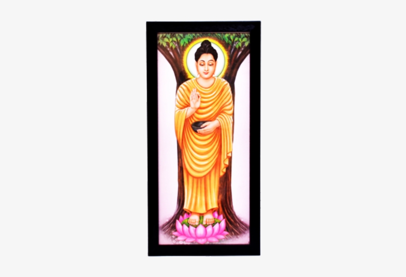 Gautam Buddha Digital Printing Framed Poster - Ambedkar Images With Buddha, transparent png #639481