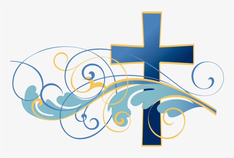 Blue Cross Clip Art - Christening Clip Art Png, transparent png #639729