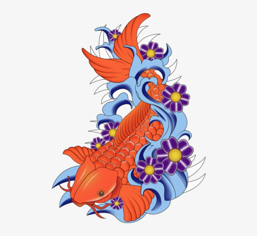 Koi Fish Vector Art - Koi Fish Free Vector, transparent png #639802