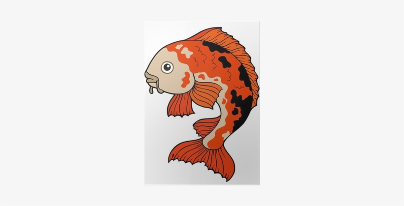 Koi Fish Cartoon Drawing, transparent png #639830