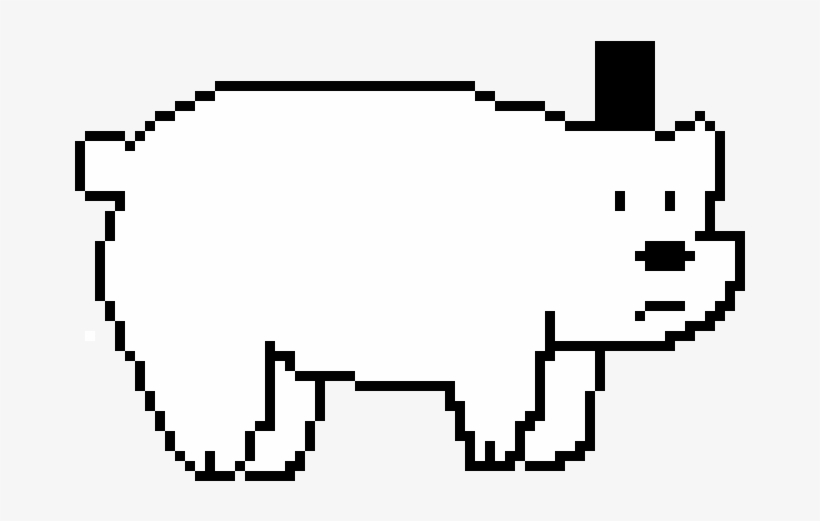 Ice Bear - Ice Bear Pixel Art, transparent png #6300074