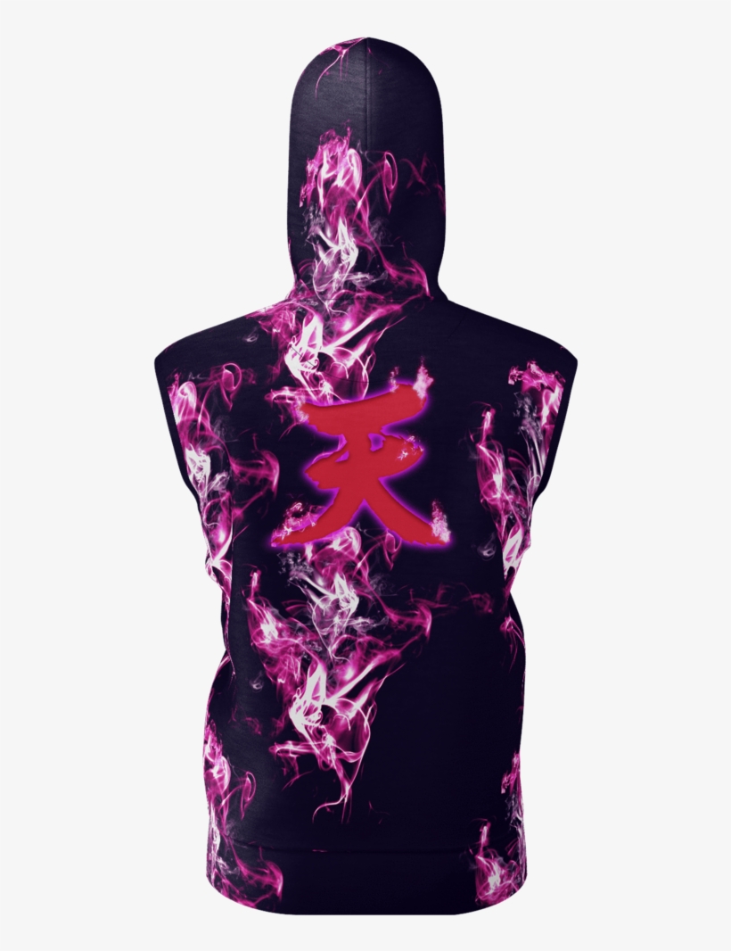 Akuma "殺意の波動" Satsui No Hado Ten Kanji Hoodie - Sweatshirt, transparent png #6300640