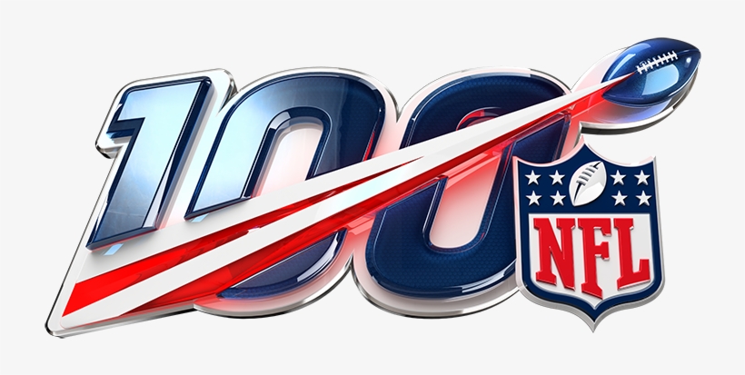 Nfl100 3d - Nfl 100th Season Logo, transparent png #6302001