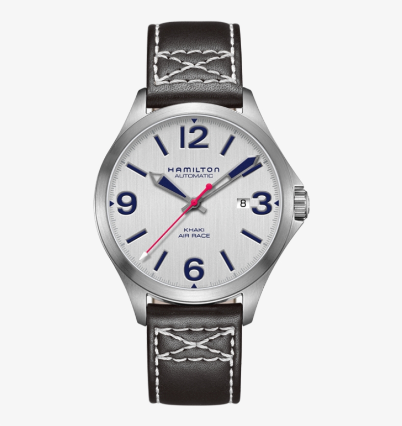 The Air Race Auto Comes In A Stainless Steel Case And - Hamilton Khaki Aviation Air Race, transparent png #6303395