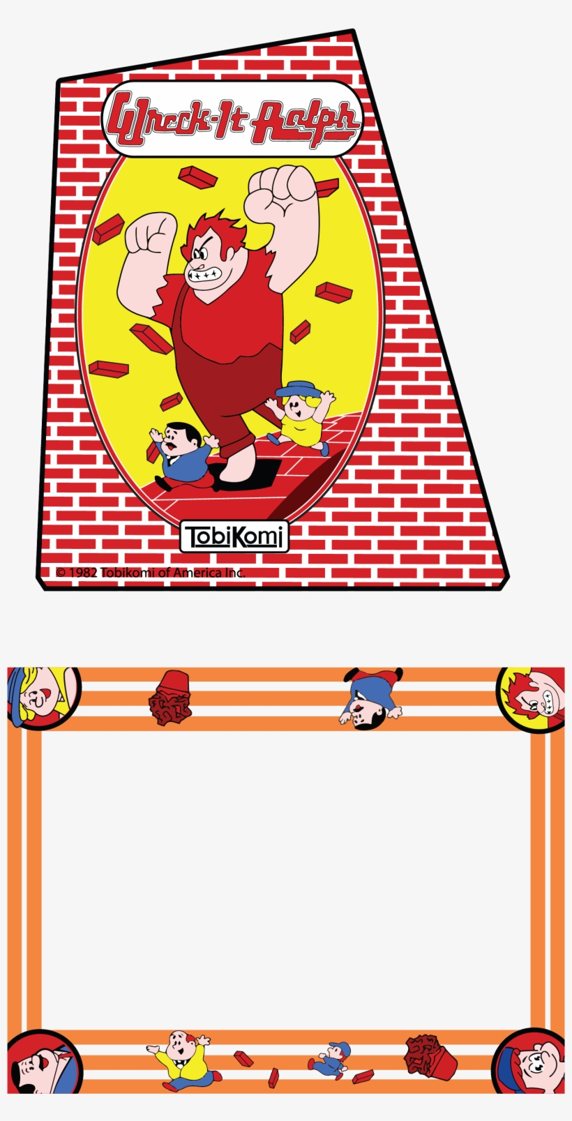 Wreck It Ralph Coleco Sideart - Wreck-it Ralph, transparent png #6303514