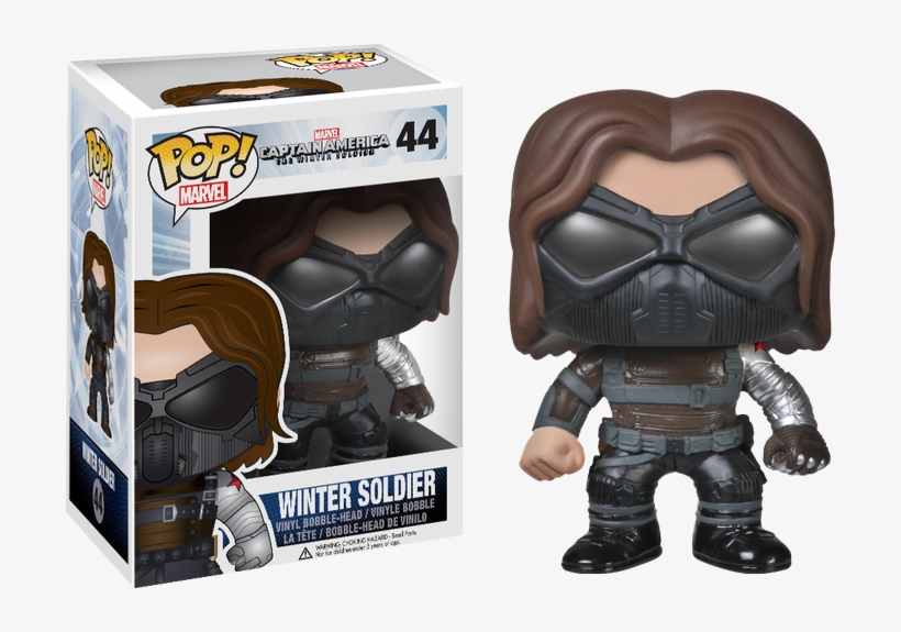 #44 Winter Soldier - Winter Soldier Pop Vinyl, transparent png #6304051