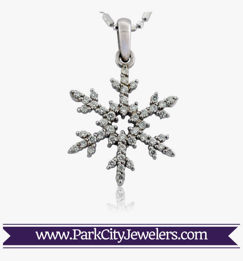 Pave Diamond Snowflake Necklace - Green Amethyst & Diamond Ring, transparent png #6305370