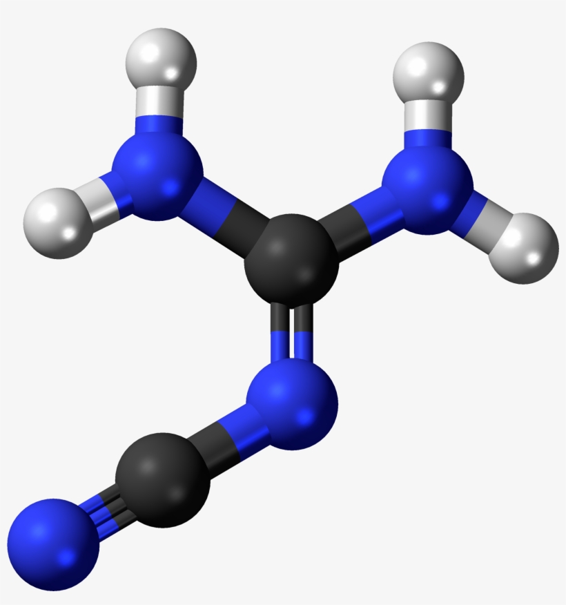 2 Cyanoguanidine 3d Balls - Amine Compounds (chemical Compounds), transparent png #6306038