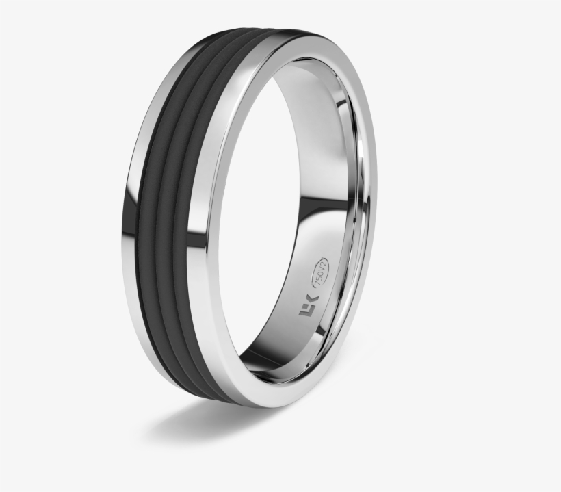 Y A Ti, ¿te Gustan Las Alianzas Originales - Mens Wedding Band Carbon Fiber White Gold, transparent png #6306522