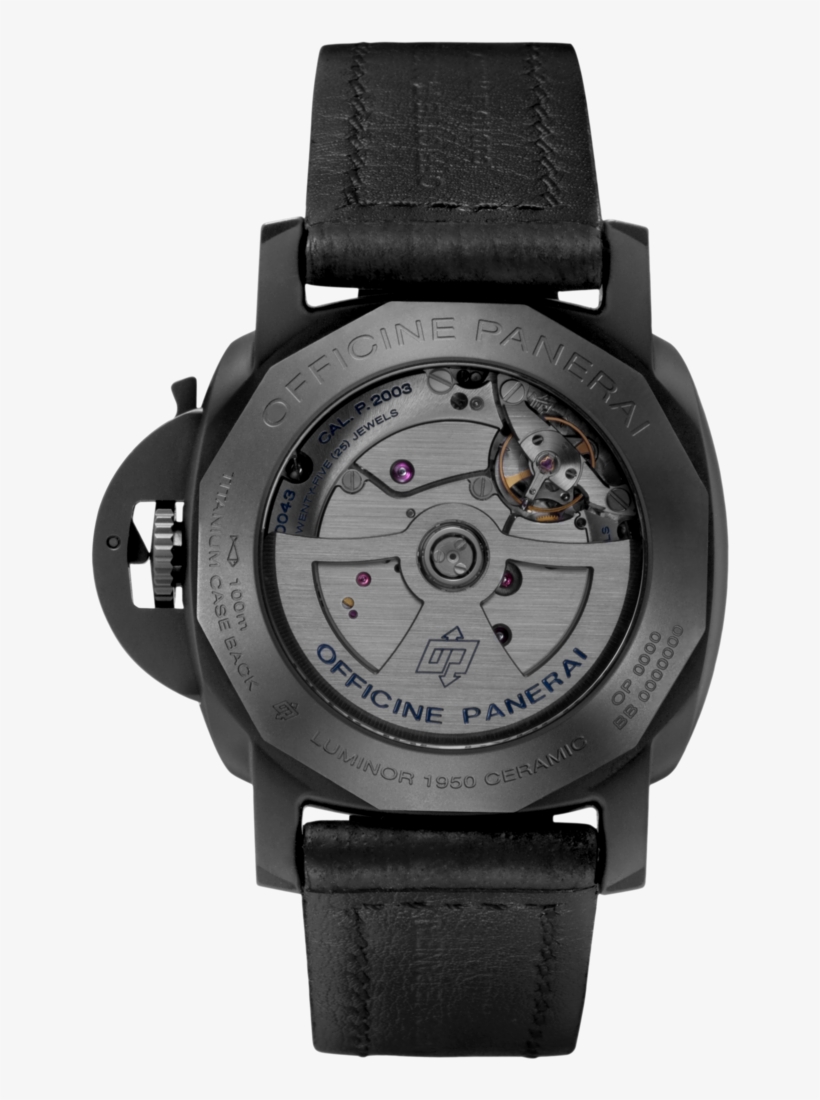 Luminor Gmt 10 Days - Panerai Tutto Nero Ceramica, transparent png #6306627