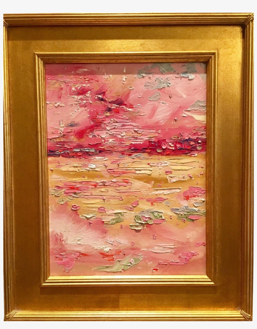 Abstract Impasto Of Color, Original Oil Painting By - Picture Frame, transparent png #6307082