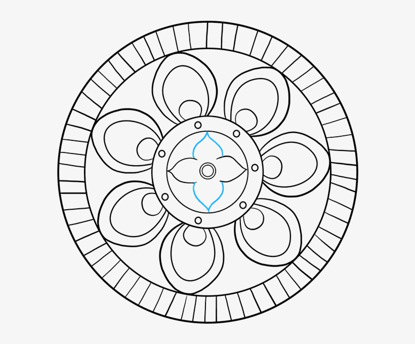How To Draw Beginner Mandala - Analog Clock Clip Art, transparent png #6307360