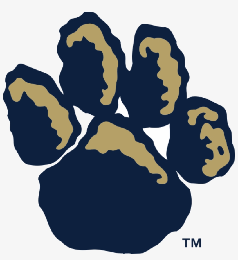 Panther Pawprint Logo University Of Pittsburgh Panthers - University Of Pittsburgh Greensburg Logo, transparent png #6308277