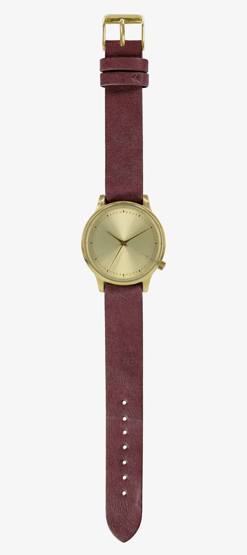 Estelle Classic Burgundy Watch - Komono Estelle Classic Watch Burgundy, transparent png #6308742