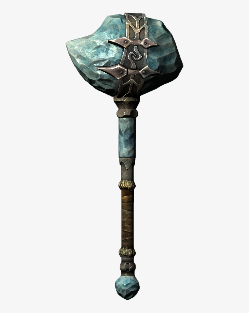 Block Of Ice On A Stick &quot - Skyrim Maces, transparent png #6309129