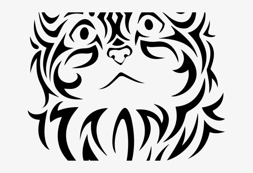 Kitten Clipart Public Domain - Tribal Cat, transparent png #6309944