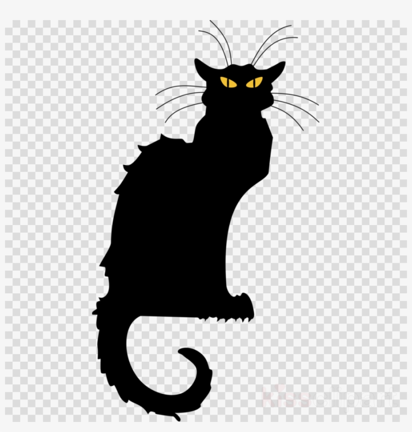 Black Cat Transparent Background Clipart Cat Kitten - Halloween Symbols Clip Art, transparent png #6310168