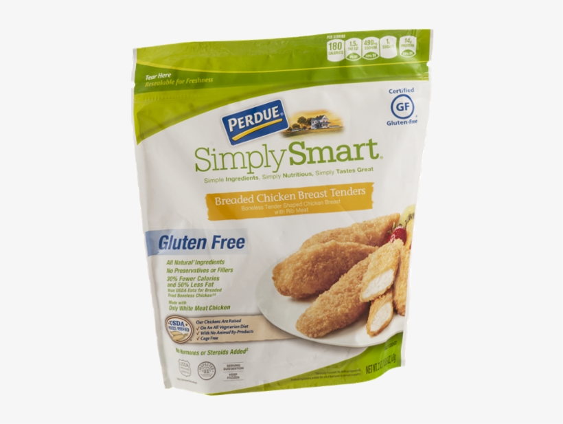 Perdue Simply Smart Gluten Free Breaded Chicken Breast - Perdue Simply Smart Lightly Breaded Chicken Strips, transparent png #6311645