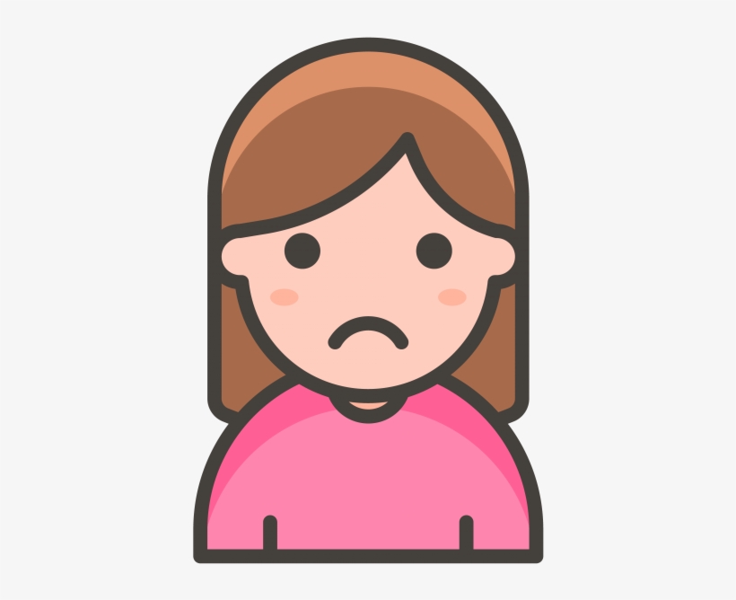 Woman Frowning Emoji - Woman Judge Vector, transparent png #6311649