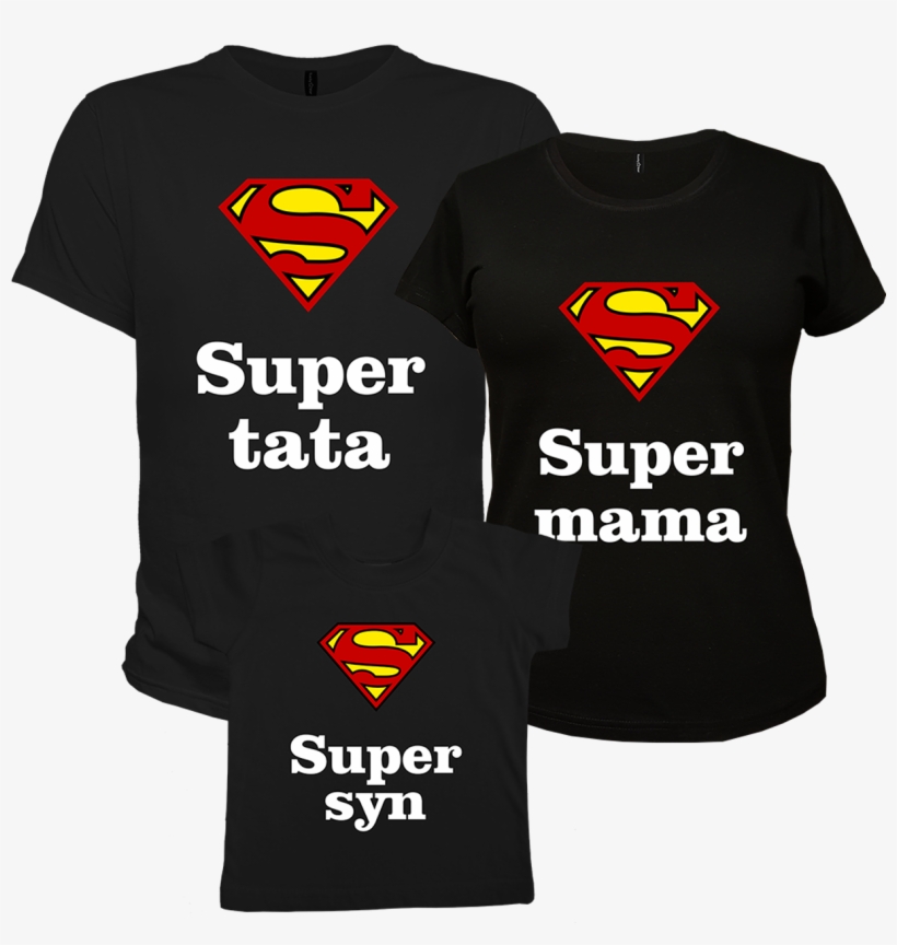 Zestaw Koszulek Super Mama - Superman, transparent png #6311706