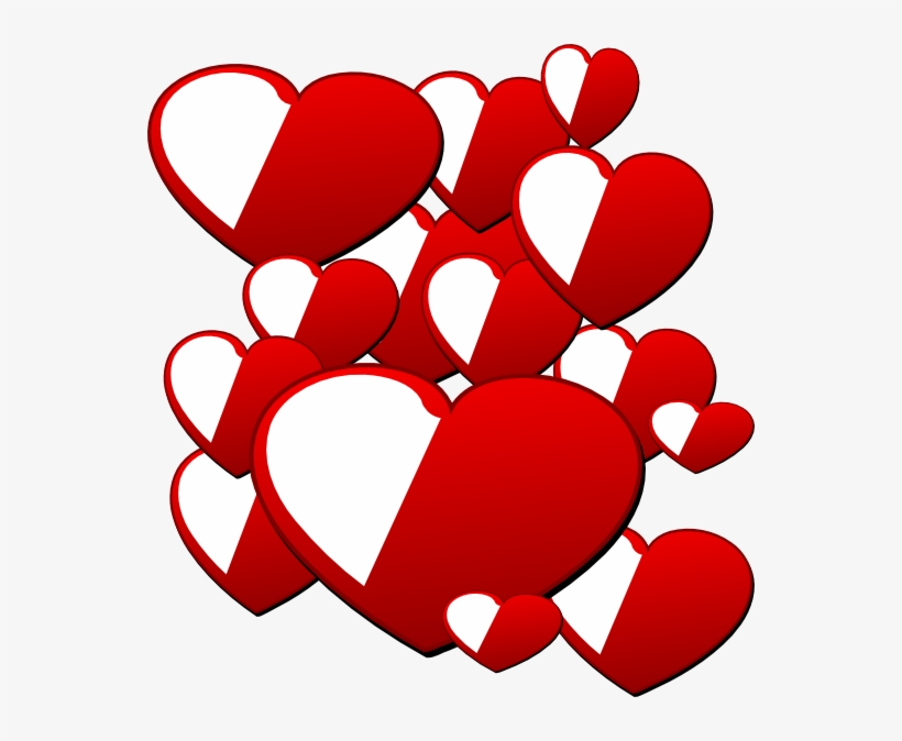 This Free Clip Arts Design Of Bint Hearts Png, transparent png #6312027