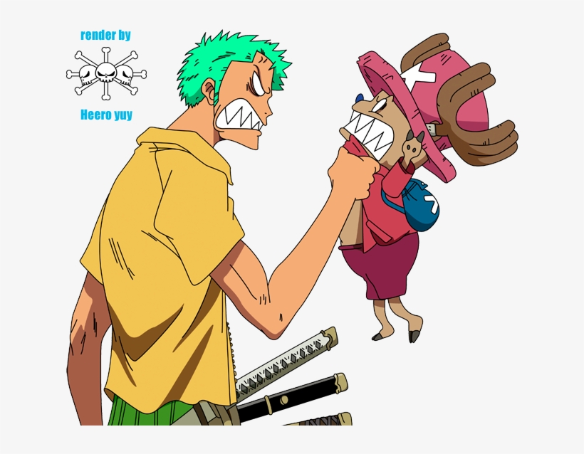 One Piece Chopper And Zoro, transparent png #6314613