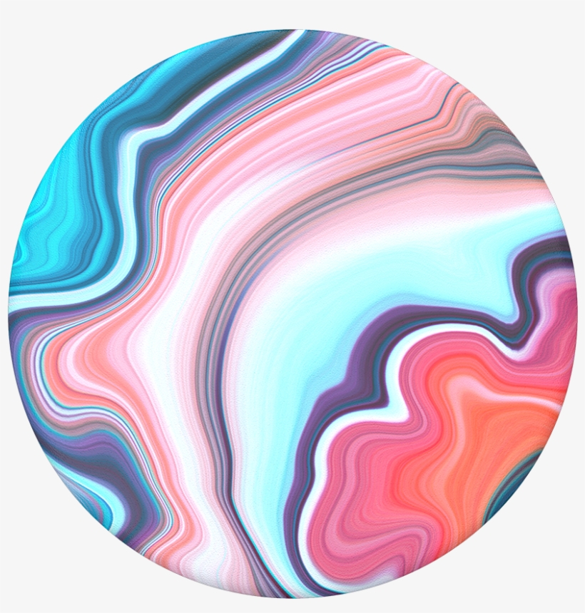 Banded Agate - Pink And Blue Agate, transparent png #6315772