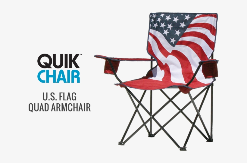 Quik Chair U - Quik Chair Us Flag Folding Chair, transparent png #6316220