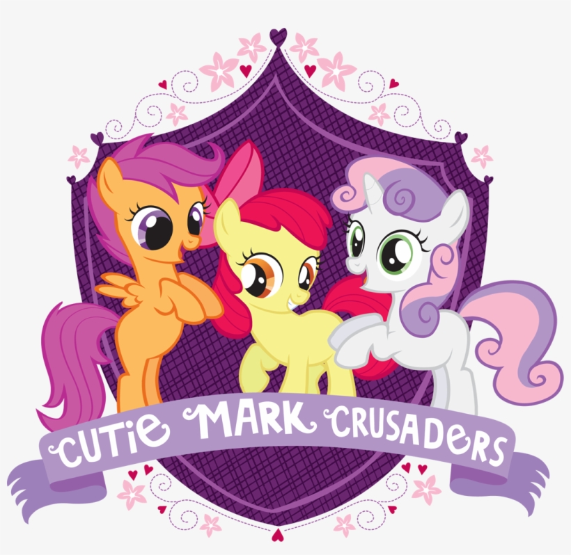 Cutie Mark Crusaders Crest - My Little Pony Cutie Mark Crusaders Logo, transparent png #6317691