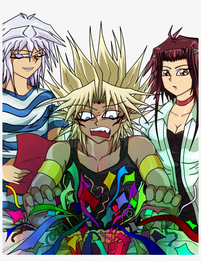 Source Yami Bakura Yami Marik Aki Izayoi Akiza Izinski - Cartoon, transparent png #6317865