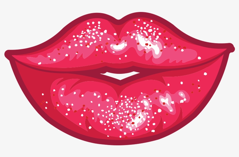 Sticker Auto Levres Sexy Ambiance Sticker Des11 - Red Lips, transparent png #6318442