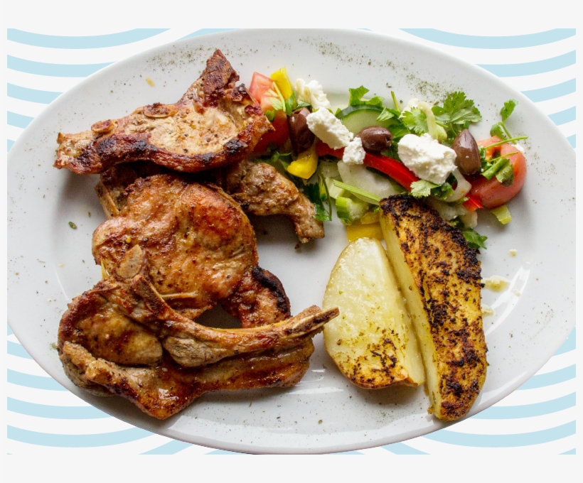Lamb Chops Top View - Meat Chop, transparent png #6318938