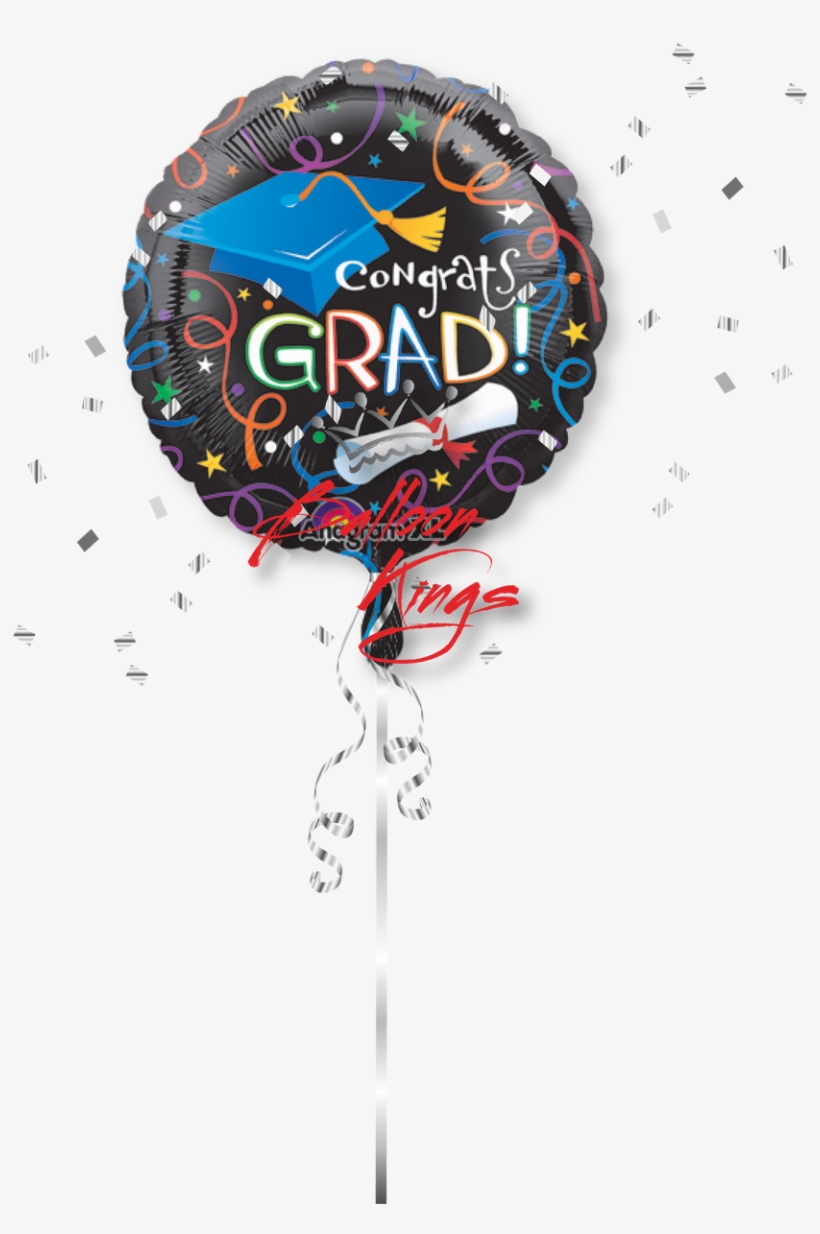 Congrats Grad Celebration - 18" Grad Celebration Balloon - Mylar Balloons Foil, transparent png #6319051