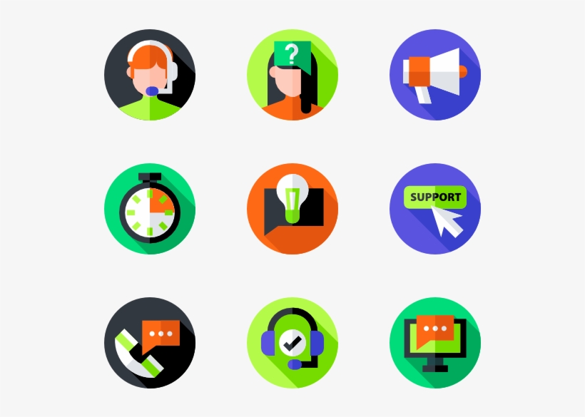 Call Center - Graphic Design Flat Icon, transparent png #6319319