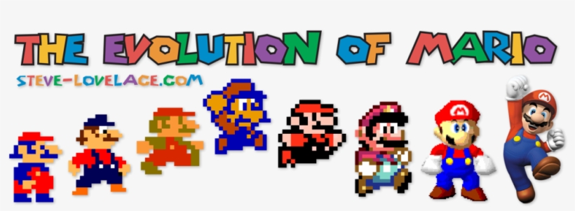 Taken From The Famous Image 'evolution Of Man' Is A - Evolution Of Mario Graphics, transparent png #6319549