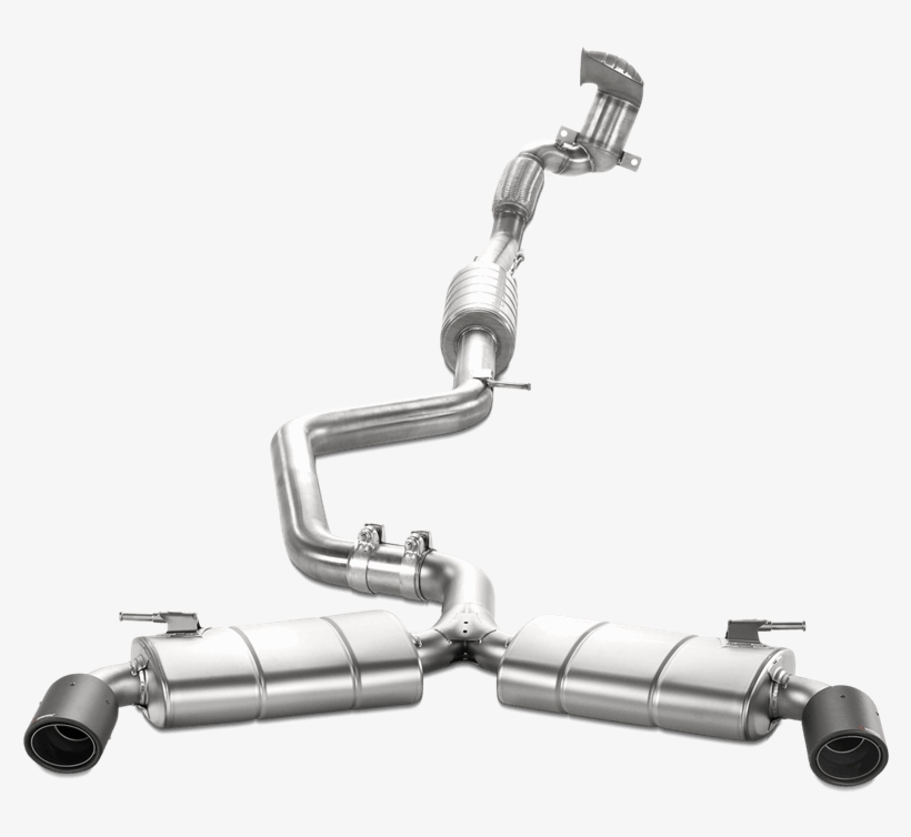 Akrapovic Titanium Evolution Exhaust System With Carbon - Golf 7 Gti Akrapovic, transparent png #6320469