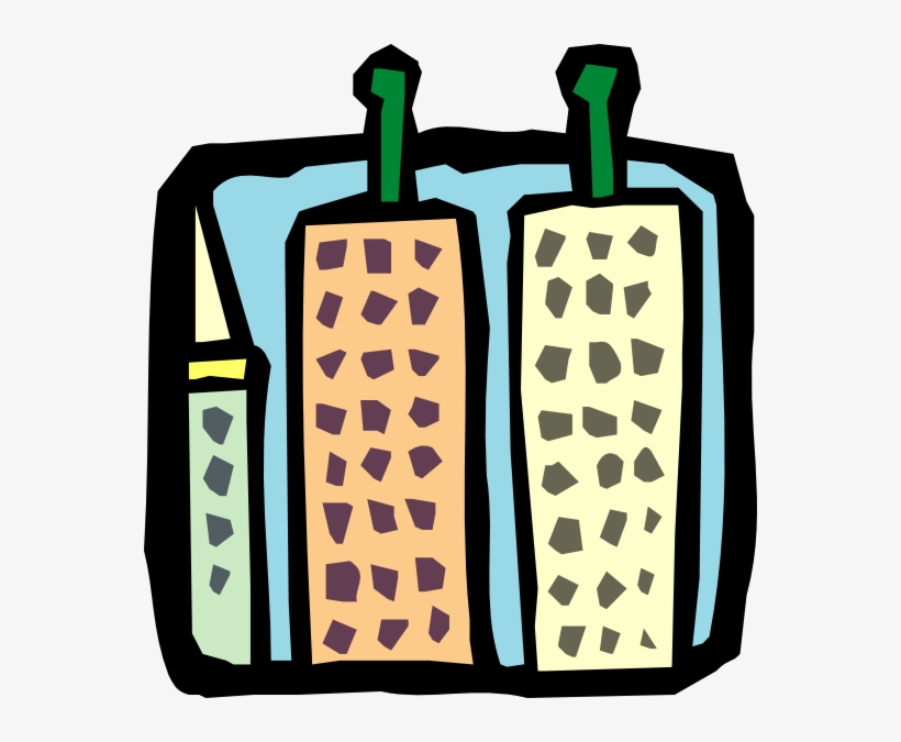 Skyscrapers And Their Roofs Svg Clip Arts 558 X 595, transparent png #6321713