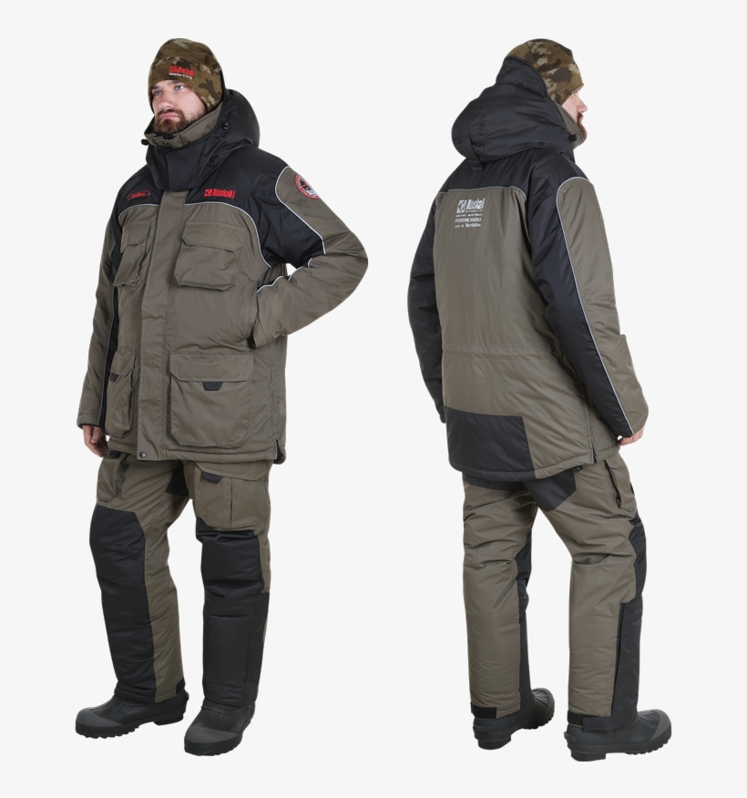 Зимний Костюм Iceman Хаки/черный L - Black, transparent png #6324069